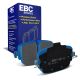 EBC Brakes DP52516NDX Bluestuff rear brake pads for Audi RS6 C8 RS7 4G9 and RSQ8. Blue pads displayed with product packaging