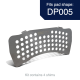 EBC Brakes SH005 titanium shim kit for DP005 pad shape showing perforated design for reducing heat transfer
