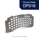 EBC Brakes SH016 titanium shim kit for DP016 pad shape showing perforated design for reducing heat transfer