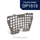 EBC Brakes SH1513 titanium shim kit for DP1513 pad shape showing perforated design for reducing heat transfer